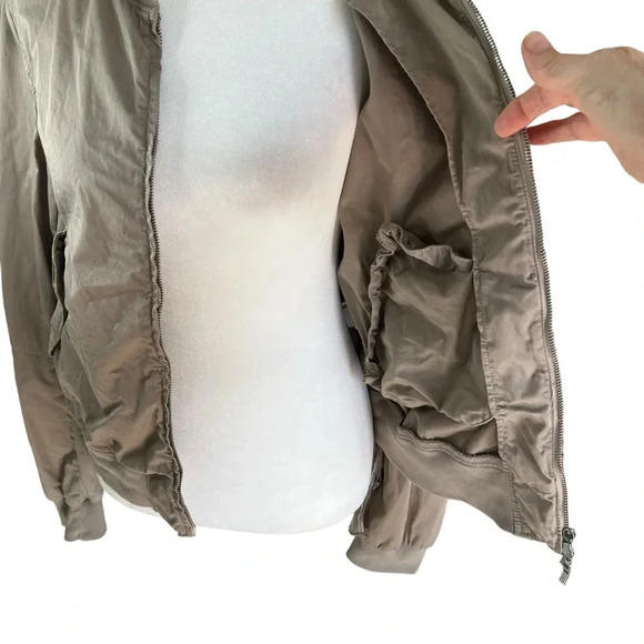 EUROPEAN CULTURE Design by David Peppicelli Zip Jacket Tan Size Large - Picture 4 of 15